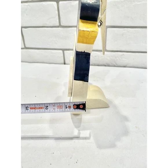 VTG‎ Handmade Wood Clothespin Duck Recipe,Memo,Note ,Card Holder Folk Art - Picture 9 of 11